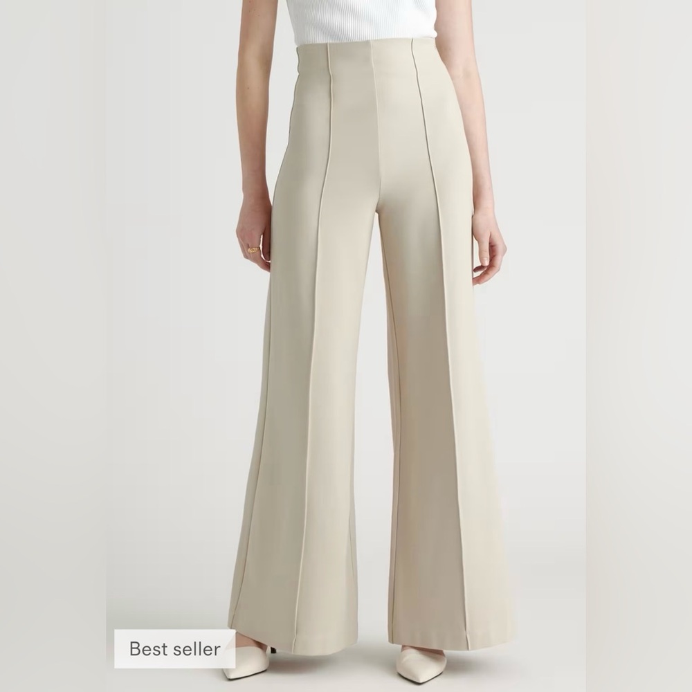 Quince Cream Wide-Leg Women's Pants